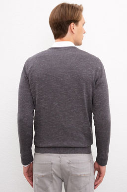 Erkek Antrasit Melanj Kazak