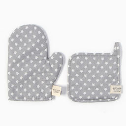 Набор кух. Этель Звёзды: варежка 20х28 см, прихватка 19х19 см, 80% хл, 20% пэ  фото 2