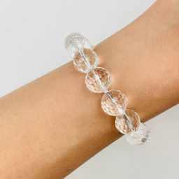 Браслет из камня Горный Хрусталь 16,5 см +