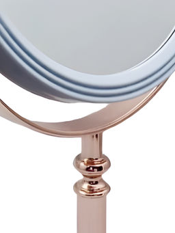 Rama Rose Зеркало косметическое двустороннее настольное K475, овальное, 16,5 x 19,7 см  фото 3