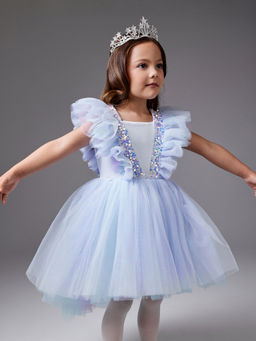 ACOOLA / Платье детское для девочек Merena голубой  фото 3