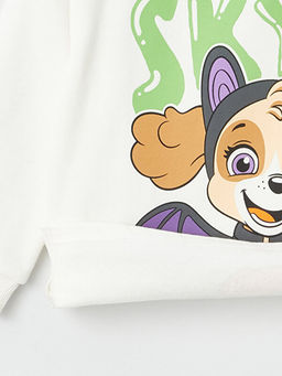 Bisiklet Yaka Uzun Kollu Paw Patrol Bask?l? K?z Bebek Sweatshirt ve E?ofman Alt 2li Tak?m - Waikiki фото 3