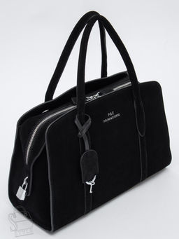 Сумка женская кожаная 2410YF black Polina&Eiterou