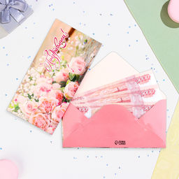 Цена за 10 шт. Конверт для денег Поздравляем!, 16.5?8 см