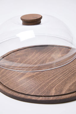 Ahsap Kek Fanusu Naturel (29 cm) TPHAW26KSK00001 - Trendyolmilla фото 2