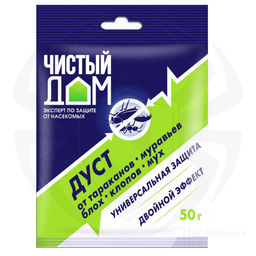 Дуст (ЧД ) 50гр от тарак,блох,клопов,мурав. (1/100шт) (ГБ) (02-452)