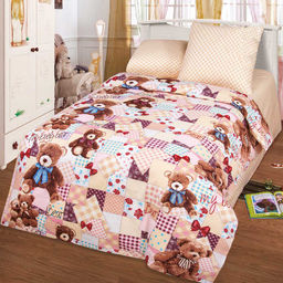 КПБ Бязь "Самойловский текстиль" 1.5 с дет.рисунком - Мой медвежонок 1.5 сп. (нав.70х70)