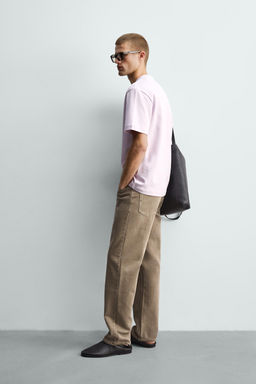 CAMISETA RELAXED FIT INTERLOCK /04 / Rosa / Lila