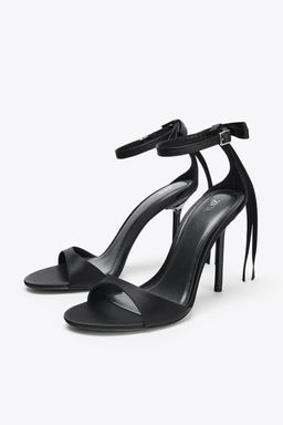 BOW ANKLE STRAP SANDALS - Zara фото 14
