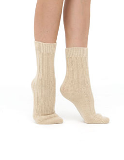 Носки из Монгольского кашемира PL бежевые