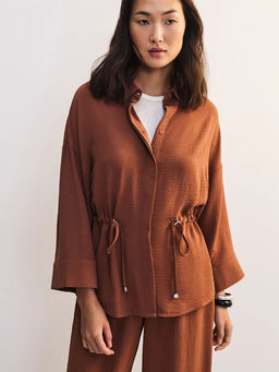 Блуза свободного кроя с кулиской / Zarina  фото 8