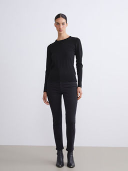 Bisiklet Yaka Kad?n Triko Kazak