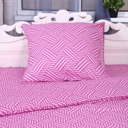 Постельное бельё 1,5 сп Бесконечность, ягодный, 150х210 см, 150х210 см, 70х70 см, бязь, 105 г/м, 100% хлопок - Атра фото 2