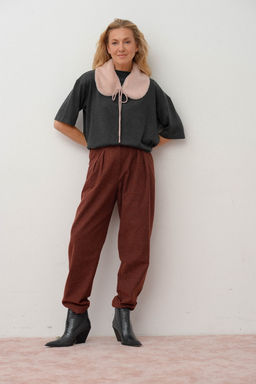 Воротник из итальянского экомеха