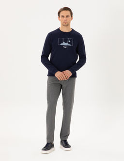 Спортивные брюки Pierre Cardin Slim Fit антрацит меланж