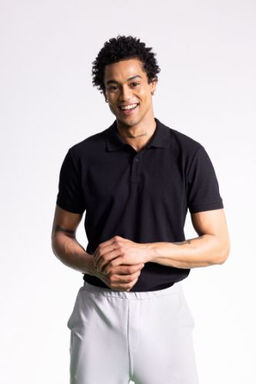 DeFactoFit Slim Fit Dar Kesim K?sa Kollu Pamuklu Sporcu Polo Tisort