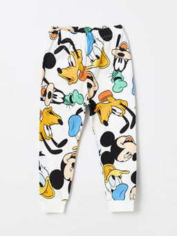Beli Lastikli Mickey ve Arkada?lar? Bask?l? Erkek Bebek Pijama Alt