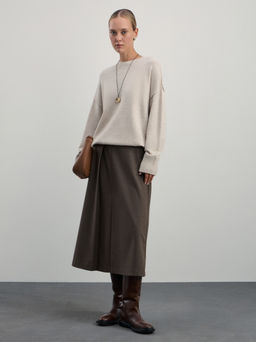 Джемпер из вискозы со швами / Zarina  фото 2