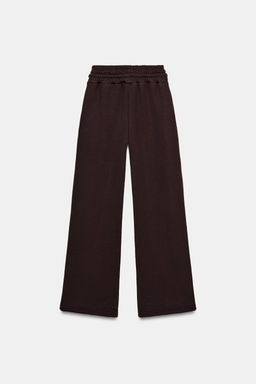 STRAIGHT-LEG PLUSH TROUSERS - Zara фото 15
