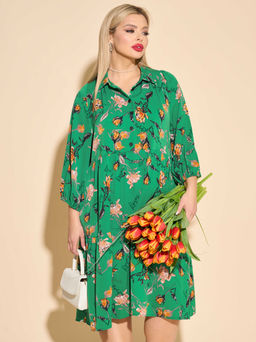 Платье 0060-28п зелёный - Dora фото 2