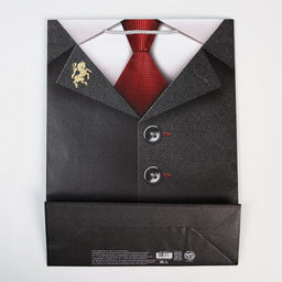 Цена за 2 шт. Пакет подарочный ламинированный, упаковка, Джентльмен, L 28?38?9 см