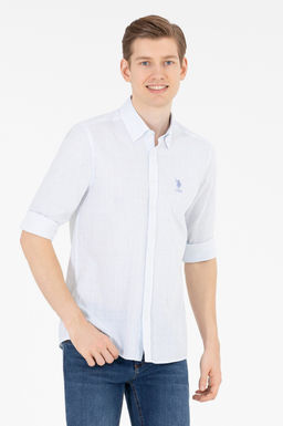 U. S. Polo Assn Мужская белая рубашка с длинным рукавом - U.s. polo assn фото 15