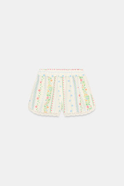 SHORTS ESTAMPADO PUNTILLA / Multicolor - Zara фото 8