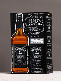 Подарочный набор «Крутой мужик», шампунь и гель для душа, 500 мл, Чистое счастье