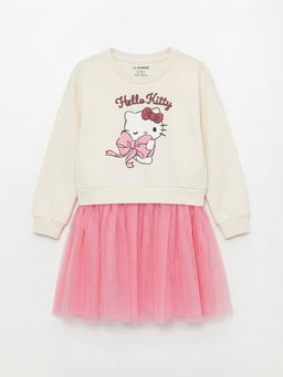 Hello Kitty Bask?l? K?z ?ocuk T?t? Elbise