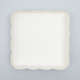 Цена за 5 шт. Коробка для печенья, «Горох», белая, 12×12×3 см