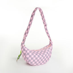 Сумка женская через плечо, розовая, 30×14×10 см