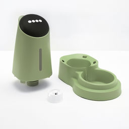 Автопоилка 3.8 л, нескользящие ножки, зелёная - Пижон фото 6