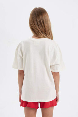 Футболка с короткими рукавами Hello Kitty для девочек - Defacto фото 6