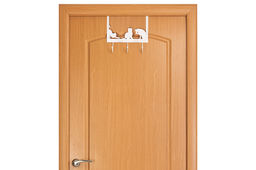 Вешалка на дверь навесная 3 крючка 28,5*11*25 см Кошки белая - Elan gallery фото 6