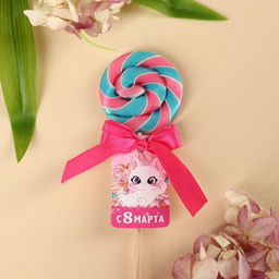 Леденец на палочке 8 марта, 15 г