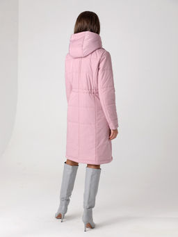 24328 Полупальто дем. розовый - Dizzyway фото 4