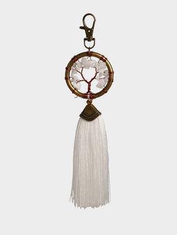 Брелок ловец снов «Великое древо», 19 см, белый