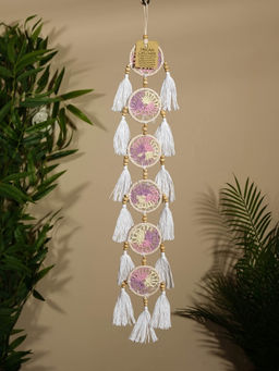 Ловец снов, 6×70 см, белый с розовым