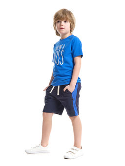 Шорты для мальчика 22-3458 черный | горчичный - Mini maxi фото 17