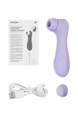 Вакуумный стимулятор клитора Satisfyer Pro 2 Generation 3, Bluetooth/App, фиолетовый  фото 8