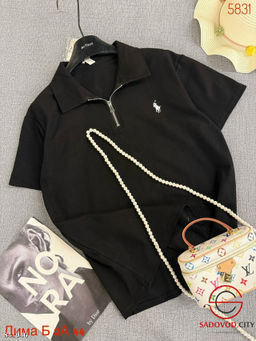 Футболка женская на полузамке