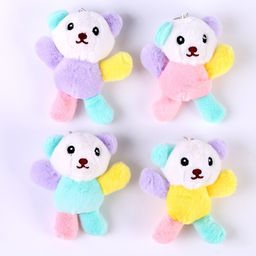 Мягкая игрушка Медвежонок на брелоке, 13 см, цвет МИКС - Simaland фото 4