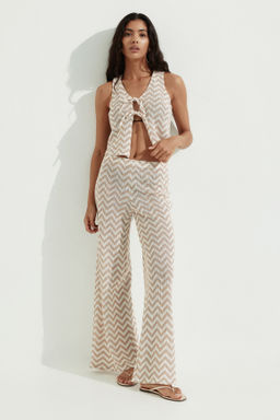 Pantal?n amplio en punto jacquard - H&m фото 3
