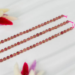 Бусины для украшений из Клубничного кварца (42 бусины) 37 см