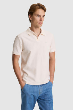 Erkek Krem Regular Fit Polo Yaka Ti__rt