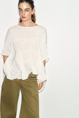 TOP CAPA TEXTURA / Blanco - Zara фото 2