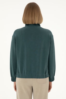 Женский темно-зеленый свитшот Неожиданная скидка в корзине - U.s. polo assn фото 5