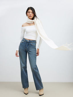 Wideleg Kad?n Jean Pantolon