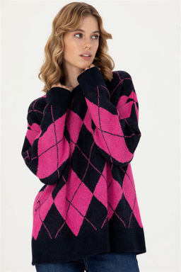 Женский темно-синий свитер с круглым вырезом Неожиданная скидка в корзине - U.s. polo assn фото 3