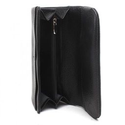 Портмоне женское Croco-ПР-806 натуральная кожа 2 отд, 5 карм, черный флотер (40) 236754  фото 3